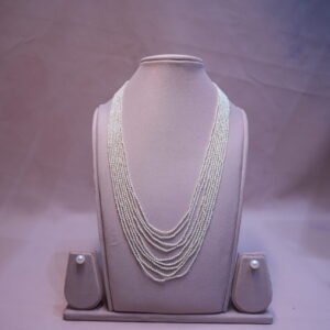 Rice pearls necklace