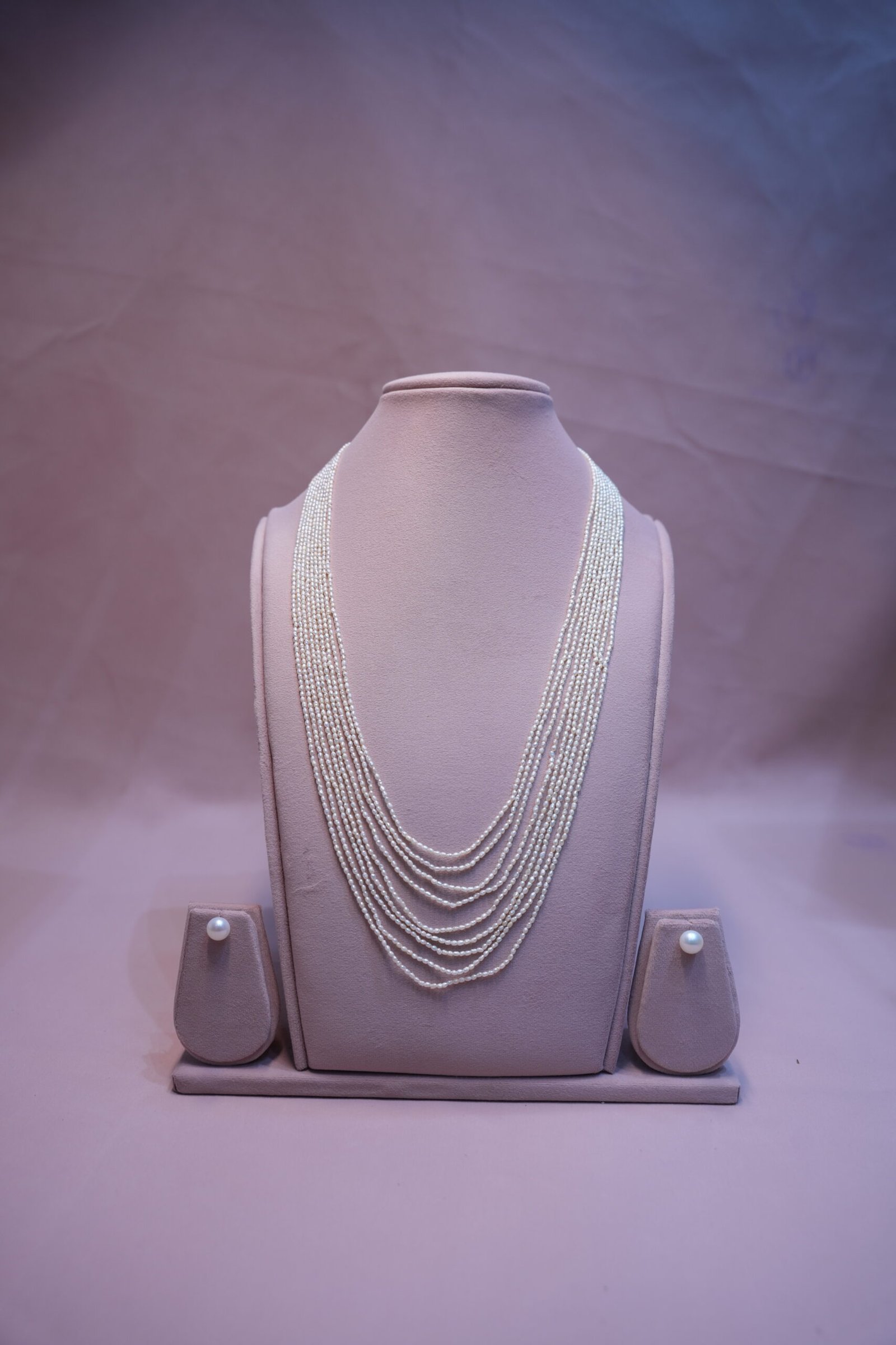 Rice pearls necklace