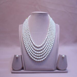 Six-Line Pearl Necklace