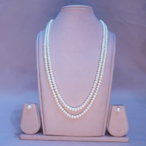 Double Line Pearls Necklace
