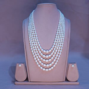 Five Line Pearls Necklace