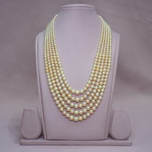 Golden Akoya Graduation Pearls Mala