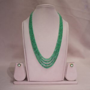 Natural Zambia Emerald Beads Mala