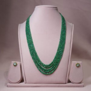 Natural Zambia Emerald Beads Mala