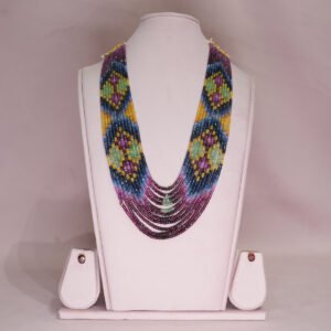 Multi Sapphire Beads Mala