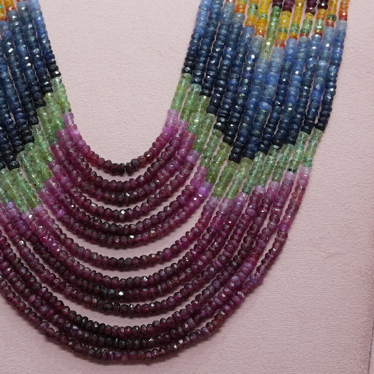 Multi Sapphire Beads Mala - Image 2