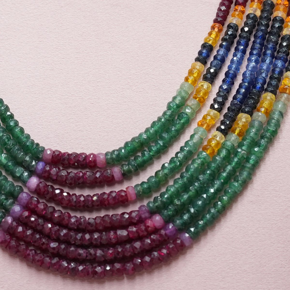 Multi Sapphire Beads Mala - Image 2