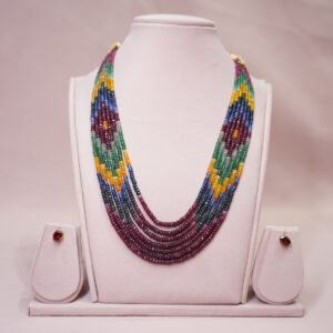 Multi Sapphire Beads Mala