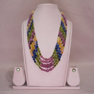 Multi Sapphire Beads Mala