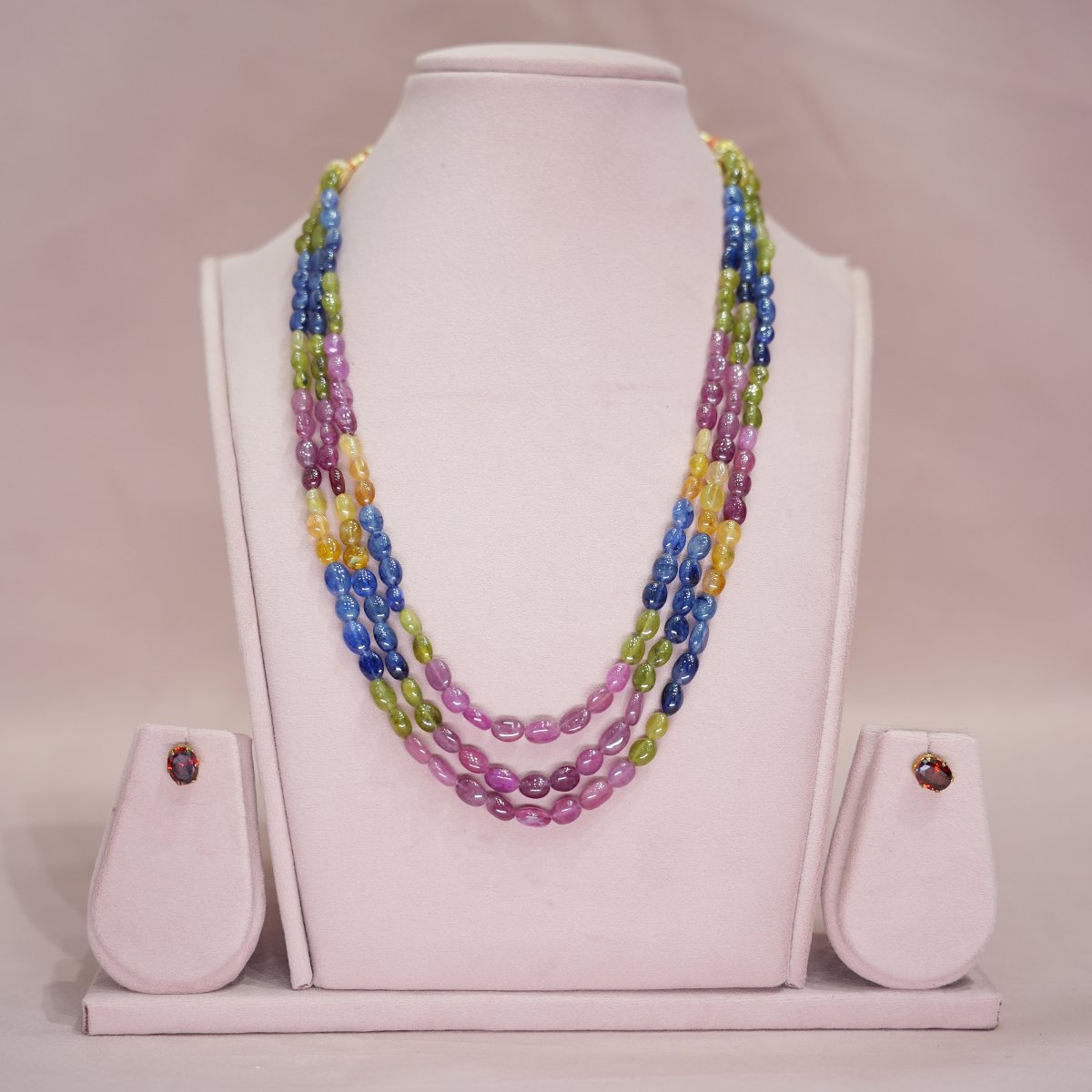 Multi Sapphire Beads Mala