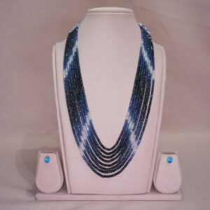 Shaded Natural Neelam Beads Mala