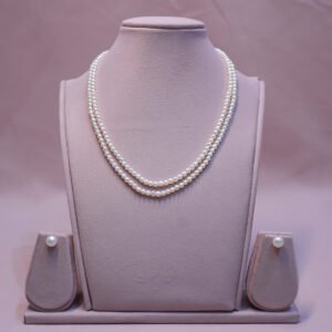 Double Line Pearls Necklace