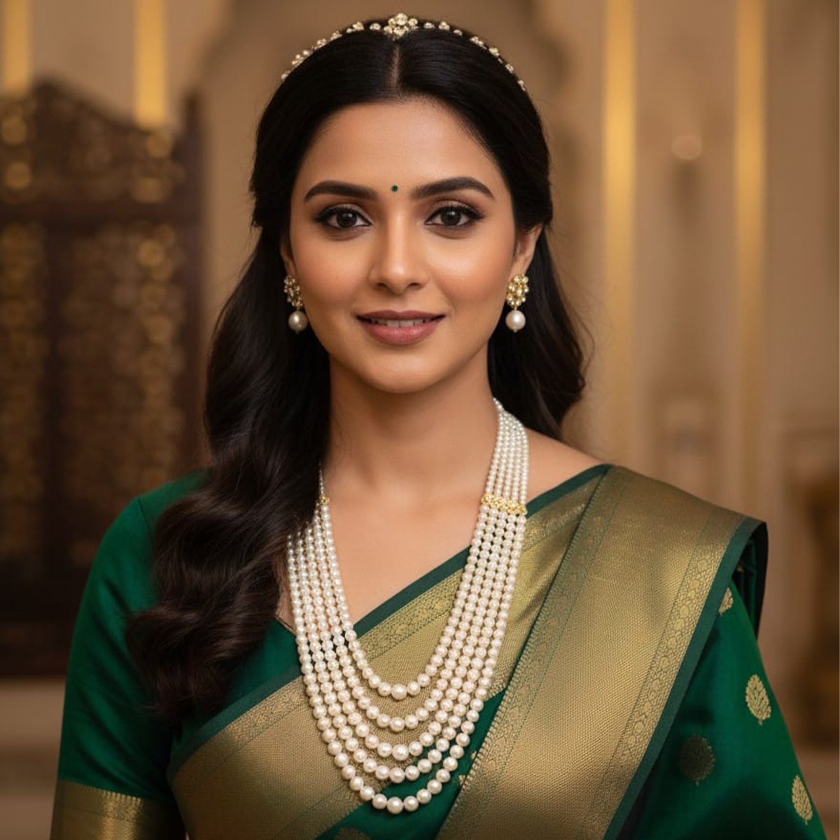 Five-Line Pearl Necklace - Image 3